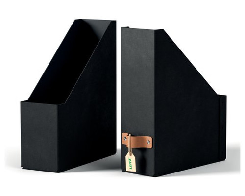 PACK 2 REVISTEROS DE CART&Oacute;N COLOR NEGRO LEITZ 24710095 (Espera 4 dias)