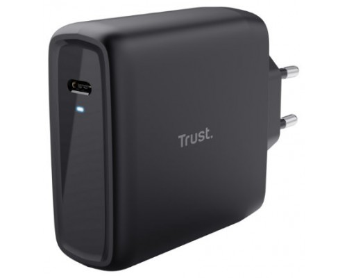 CARGADOR PARED/VIAJE USB-C 100W MAXO NEGRO TRUST (Espera 4 dias)