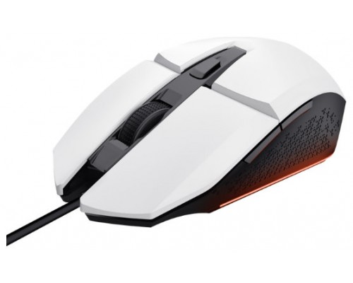 MOUSE TRUST GAMING RGB GXT 109W FELOX COLOR BLANCO