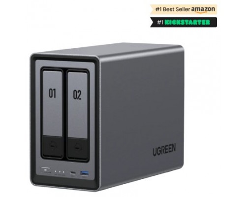 Ugreen NASync DXP2800 NAS System 2-Bay Compacto Intel® N N100 8 GB DDR5 0 TB UGOS Pro Negro (Espera 4 dias)-SX41 Ugreen NASync DXP2800 NAS System 2-Bay Compacto Intel® N N100 8 GB DDR5 0 TB UGOS Pro Negro (Espera 4 dias)