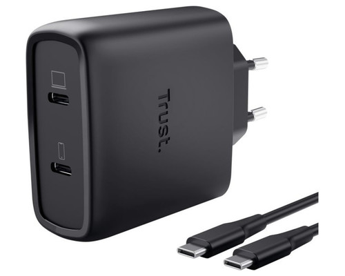 CARGADOR TRUSTGA MAXO 65W BK 2C