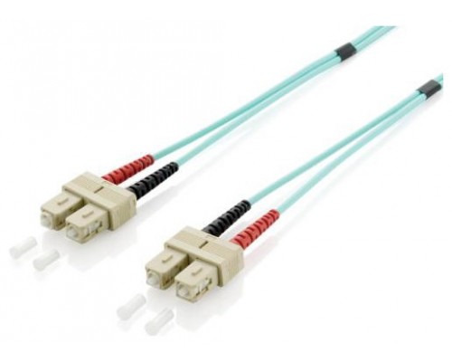 CABLE FIBRA OPTICA OM3 DUPLEX LIBRE HALOGENOS SC/SC