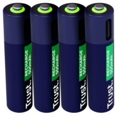 PILAS AAA RECARGABLE TRUST USB-C AAA 500 mAh PACK 4