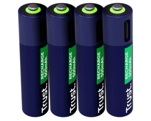 PILAS AAA RECARGABLE TRUST USB-C AAA 500 mAh PACK 4
