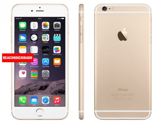 APPLE iPHONE 6 PLUS 128 GB GOLD REACONDICIONADO GRADO A (Espera 4 dias)