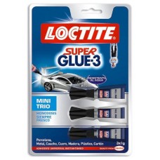 ADHESIVO INSTANTANEO SUPER GLUE-3X1GR. MONODOSIS LOCTITE 2640065 (MIN12) (Espera 4 dias)