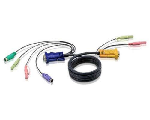 Aten 2L5303P cable para video, teclado y ratón (kvm) Negro 3 m (Espera 4 dias)