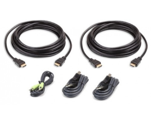 Aten 2L-7D03UHX5 cable para video, teclado y ratón (kvm) 3 m Negro (Espera 4 dias)