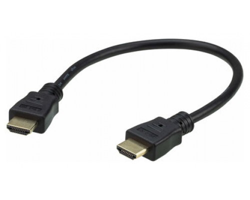 Aten 0.3M High Speed HDMI Cable with Ethernet cable HDMI 0,3 m HDMI tipo A (Estándar) Negro, Oro (Espera 4 dias)