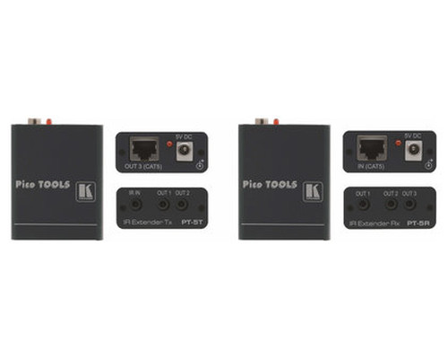 KRAMER EXTENSOR Y REPETIDOR DE IR. RANGO HASTA 250 MTS. CONTROLA 2 DISPOSITIVOS LOCALES Y 3 REMOTOS (PT-5R/T) (Espera 4 dias)