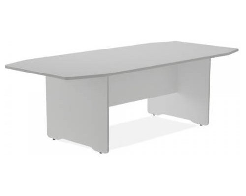MESA DE REUNIONES 220X100X72CM. COLOR: PATA ALUMINIO / TABLERO GRIS ROCADA 3003AN02V24 (Espera 4 dias)