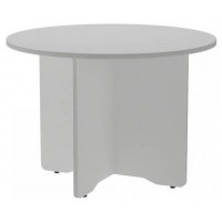 MESA DE REUNIONES REDONDA 100CM DE DIAMETRO. ALTURA 72CM. COLOR: PATA ALUMINIO / TABLERO GRIS ROCADA 3005AN02V24 (Espera 4 dias)