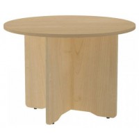 MESA DE REUNIONES REDONDA 100CM DE DIAMETRO. ALTURA 72CM. COLOR: PATA ROBLE / TABLERO ROBLE ROCADA 3005AR08V24 (Espera 4 dias)