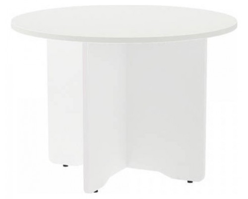MESA DE REUNIONES REDONDA 100CM DE DIAMETRO. ALTURA 72CM. COLOR: PATA BLANCA / TABLERO BLANCO ROCADA 3005AW04V24 (Espera 4 dias)