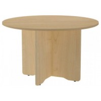 MESA DE REUNIONES REDONDA 120CM DE DIAMETRO. ALTURA 72CM. COLOR: PATA ROBLE / TABLERO ROBLE ROCADA 3006AR08V24 (Espera 4 dias)