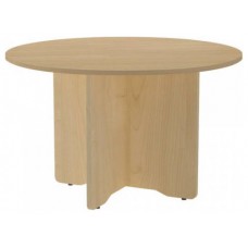 MESA DE REUNIONES REDONDA 120CM DE DIAMETRO. ALTURA 72CM. COLOR: PATA ROBLE / TABLERO ROBLE ROCADA 3006AR08V24 (Espera 4 dias)