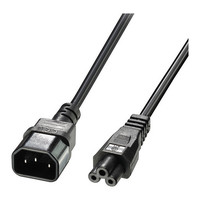 Lindy 30341 cable de transmisi&oacute;n Negro 2 m C14 acoplador C5 acoplador (Espera 4 dias)