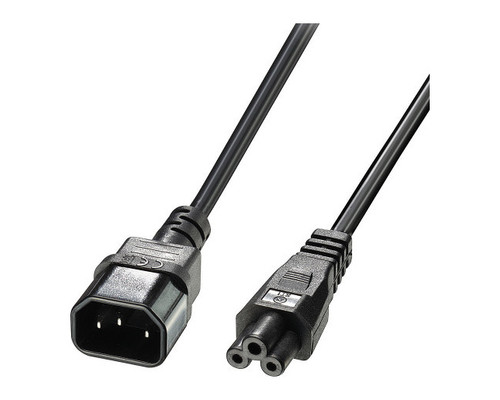 Lindy 30341 cable de transmisi&oacute;n Negro 2 m C14 acoplador C5 acoplador (Espera 4 dias)