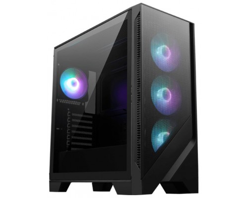 MSI MAG FORGE 320R AIRFLOW carcasa de ordenador Micro Torre Negro, Transparente (Espera 4 dias)