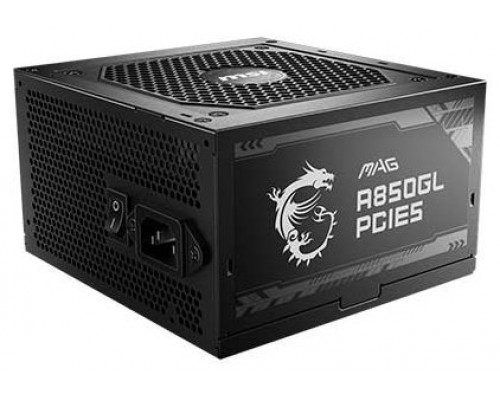 MSI MAG A850GL PCIE5 unidad de fuente de alimentación 850 W 20+4 pin ATX ATX Negro (Espera 4 dias)