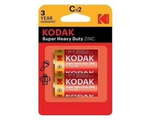 PILAS C LR14 KODAK EXTRA HEAVY DUTY ZINC PACK 2-SX2 PILAS C LR14 KODAK EXTRA HEAVY DUTY ZINC PACK 2