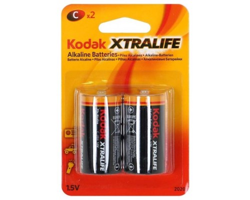 PILAS LR14 KODAK ALCALINA XTRALIFE C 2 UNIDADES