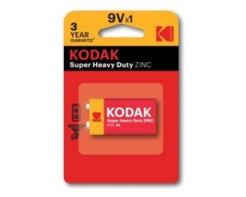 PILAS 9V KODAK EXTRA HEAVY DUTY ZINC 9V 1 UNIDAD 250-SX2 PILAS 9V KODAK EXTRA HEAVY DUTY ZINC 9V 1 UNIDAD 250