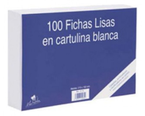 100 FICHAS DE CARTULINA LISA  (150X100 MM) N.º 3 MARIOLA 3113L (Espera 4 dias)