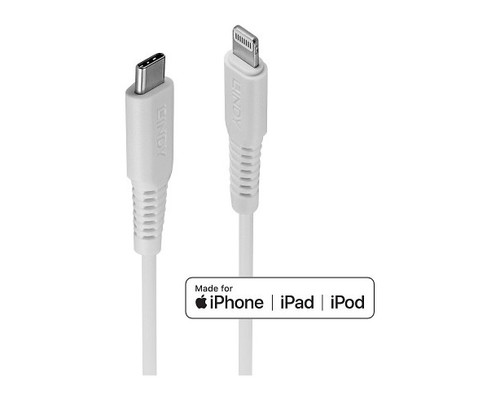 Lindy 31317 cable de conector Lightning 2 m Blanco (Espera 4 dias)-SX7 Lindy 31317 cable de conector Lightning 2 m Blanco (Espera 4 dias)