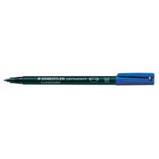 MARCADOR LUMOCOLOR PERMANENTE PUNTA MEDIA 1MM. AZUL STAEDTLER 317-3 (MIN10) (Espera 4 dias)