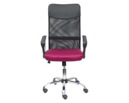 PIQUERAS Y CRESPO FOROL Silla Gontar respaldo malla negro asiento granate