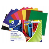 CUADERNO MULTIPLES MANUALIDADES 42 HOJAS COLORES 32 X 22 CM. BISMARK 322741 (Espera 4 dias)