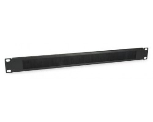 PANEL PASACABLES CON CEPILLO EQUIP 1U CON BARRA