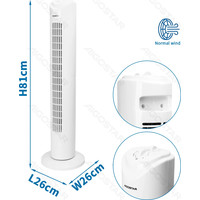 VENTILADOR DE TORRE 45W BLANCO AIGOSTAR (Espera 4 dias)