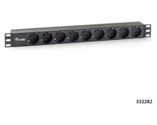 REGLETA ALIMENTACION RACK 19" 1U 9 TOMAS
