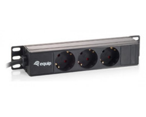 REGLETA ALIMENTACION RACK 10" 3 TOMAS 1U