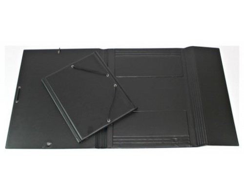 CARPETA FORMATO FOLIO GOMAS Y SOPALAS PVC NEGRA IBERPLAS 343CS00 (Espera 4 dias)