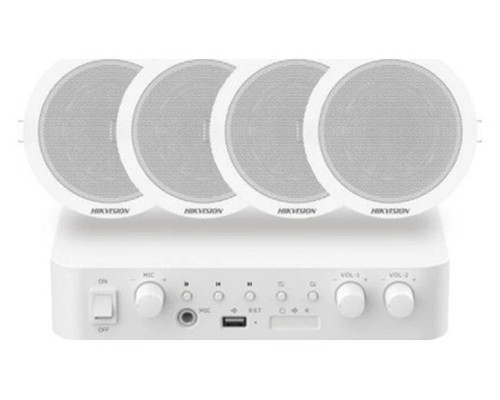 Hikvision DS-QAE0KA60206-4 Kit 1xAmpl 4xAlta Techo-SX20 Hikvision DS-QAE0KA60206-4 Kit 1xAmpl 4xAlta Techo