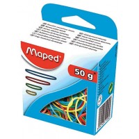 EXPOSITOR 12 CAJAS DE GOMAS ELASTICAS COLORES SURTIDOS GROSOR 1,5MM. MAPED 351100 (Espera 4 dias)