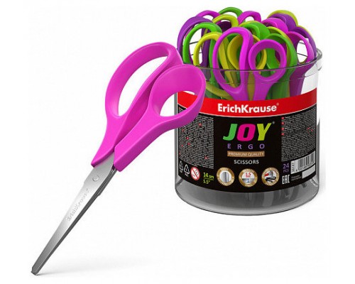 TIJERA JOY ERGO, 14 CM ERICH KRAUSE 35147 (MIN24) (Espera 4 dias)