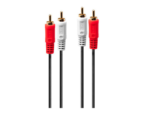 Lindy 35662 cable de audio 3 m 2 x RCA Negro, Rojo, Blanco (Espera 4 dias)-SX4 Lindy 35662 cable de audio 3 m 2 x RCA Negro, Rojo, Blanco (Espera 4 dias)
