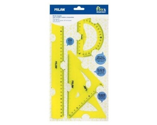 MILAN KIT DE 4 REGLAS FLEX&RESISTANT AMARILLO