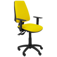 PIQUERAS Y CRESPO Silla Elche S similpiel amarillo brazos regulables-22SX PIQUERAS Y CRESPO Silla Elche S similpiel amarillo brazos regulables