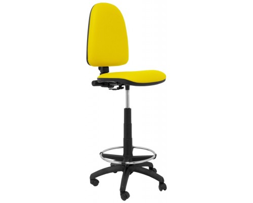 PIQUERAS Y CRESPO Taburete Aýna similpiel amarillo