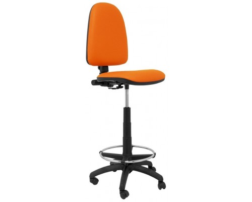 PIQUERAS Y CRESPO Taburete Aýna similpiel naranja