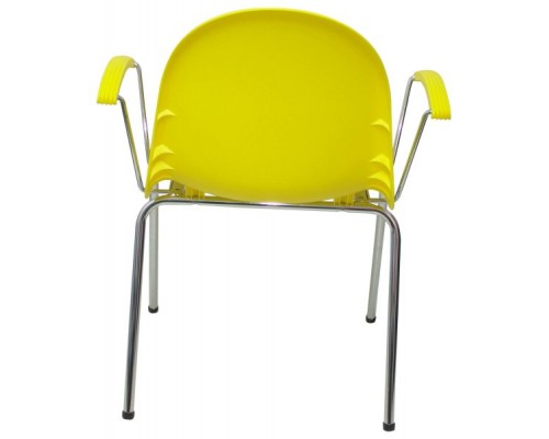 PIQUERAS Y CRESPO Pack 4 sillas Ves plastico amarillo. ¡Ultimas unidades!!
