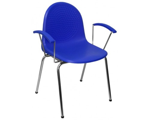 PIQUERAS Y CRESPO Pack 4 sillas Ves plastico azul ¡Ultimas unidades!!
