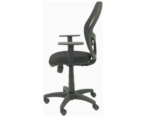 PIQUERAS Y CRESPO Silla Alocen malla negra asiento bali negro brazos regulables