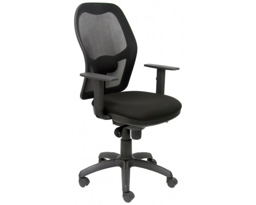 PIQUERAS Y CRESPO Silla Jorquera malla negra asiento bali negro