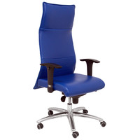 PIQUERAS Y CRESPO Sillon Albacete XL piel azul hasta 160kg-42SX PIQUERAS Y CRESPO Sillon Albacete XL piel azul hasta 160kg